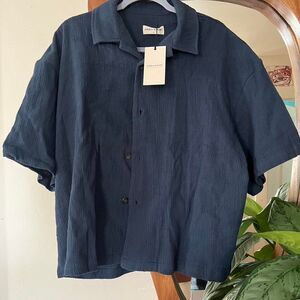 bnwt estudio niksen resort boxy shirt size 2